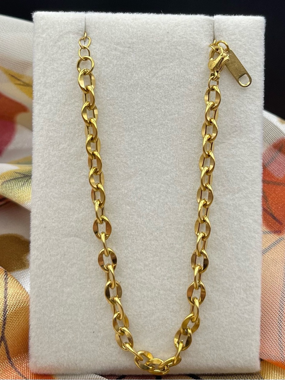 NWT Gold Stainless Steel Link Bracelet 7” + 2” extender really gorgeous!